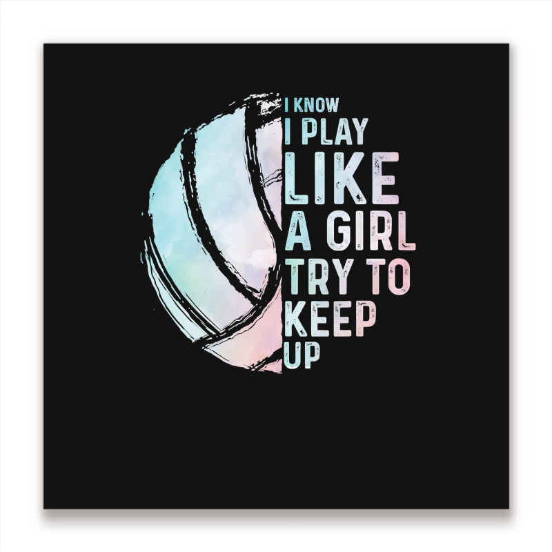 Volleyball Sport Lover Funny Volleyball Design Girls Women Youth Teen  Metal Print Square | Artistshot