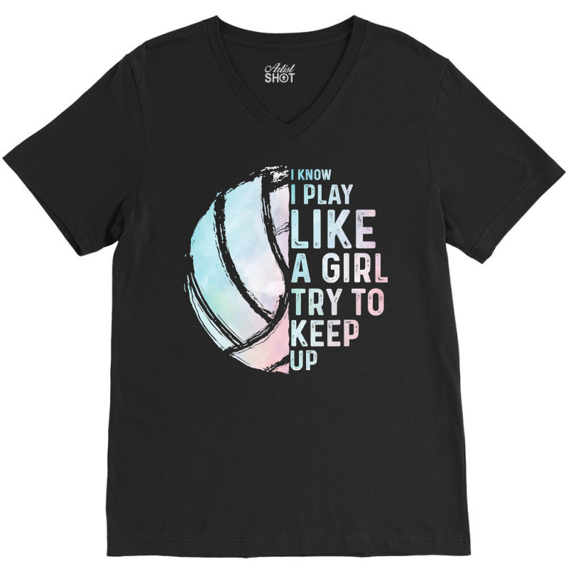 Volleyball Sport Lover Funny Volleyball Design Girls Women Youth Teen  V-neck Tee | Artistshot