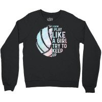 Volleyball Sport Lover Funny Volleyball Design Girls Women Youth Teen  Crewneck Sweatshirt | Artistshot