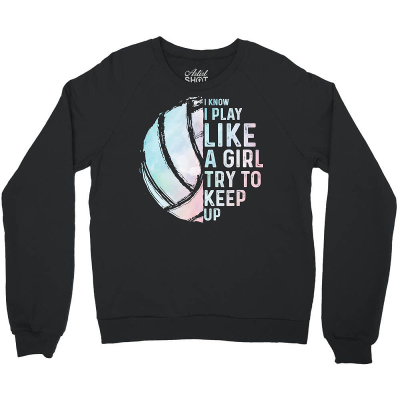 Volleyball Sport Lover Funny Volleyball Design Girls Women Youth Teen  Crewneck Sweatshirt | Artistshot