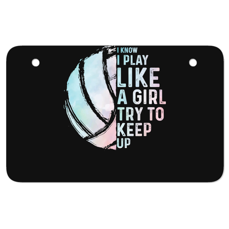 Volleyball Sport Lover Funny Volleyball Design Girls Women Youth Teen  Atv License Plate | Artistshot