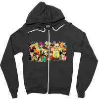 Cartoon Tshirt Zipper Hoodie | Artistshot