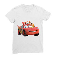 Kachow Sticker Ladies Fitted T-shirt | Artistshot