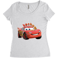 Kachow Sticker Women's Triblend Scoop T-shirt | Artistshot