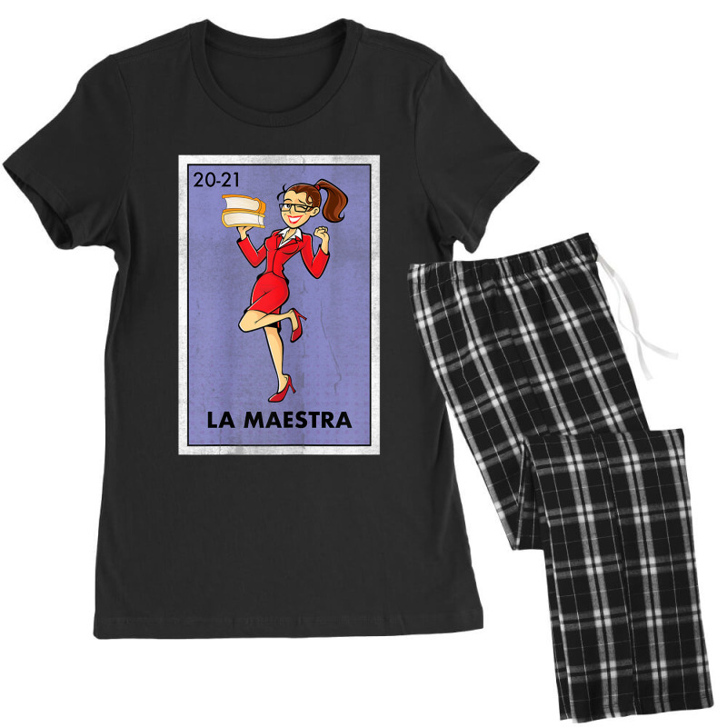 Womens La Maestra Lottery Espanol Gift Spanish Bilingual Teacher Women's Pajamas Set by WillettaIngber | Artistshot