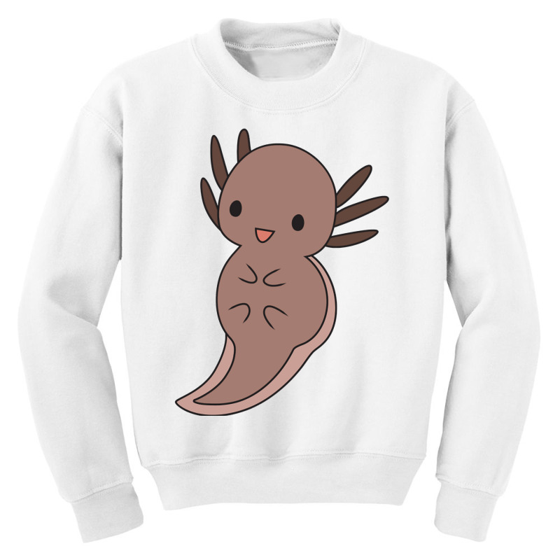 Brown Axolotl Youth Sweatshirt by JessyTee01 | Artistshot