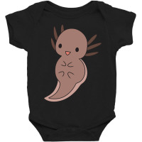 Brown Axolotl Baby Bodysuit | Artistshot