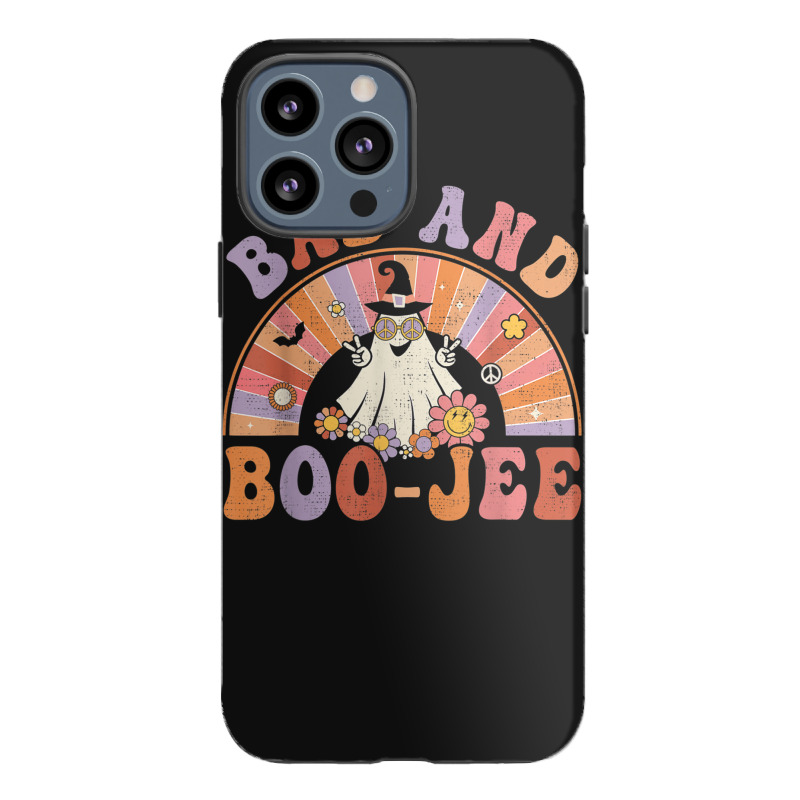 Retro Groovy Bad And Boo Jee Floral Ghost Halloween Hippie Iphone 13 Pro Max Case | Artistshot