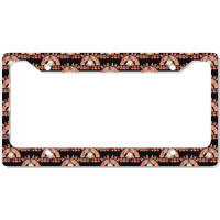 Retro Groovy Bad And Boo Jee Floral Ghost Halloween Hippie License Plate Frame | Artistshot