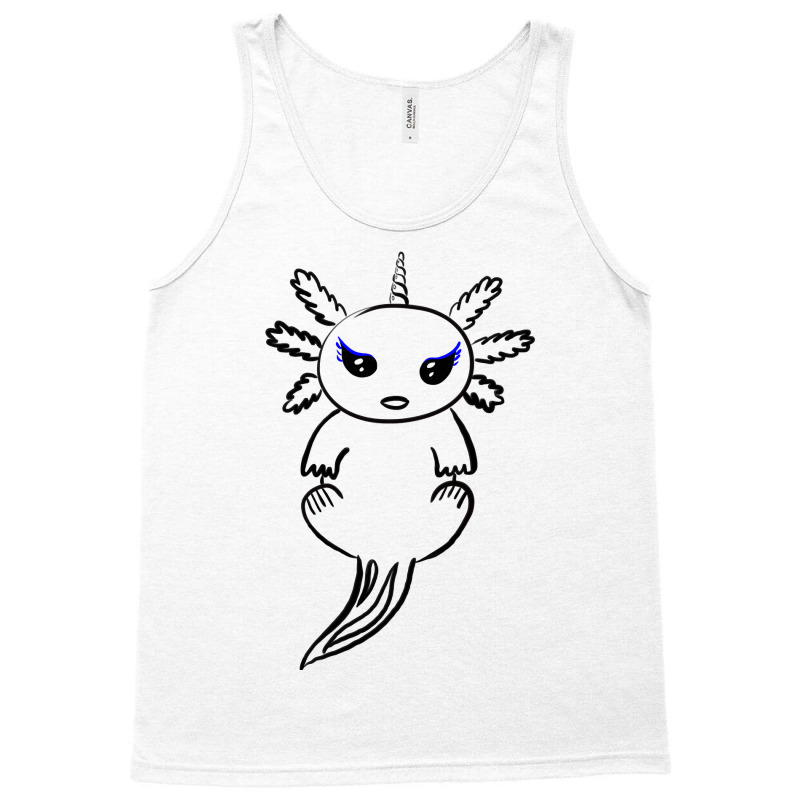 Coloring Book Axolotlcorn Relaxing-g0dgh Tank Top by JessyTee01 | Artistshot