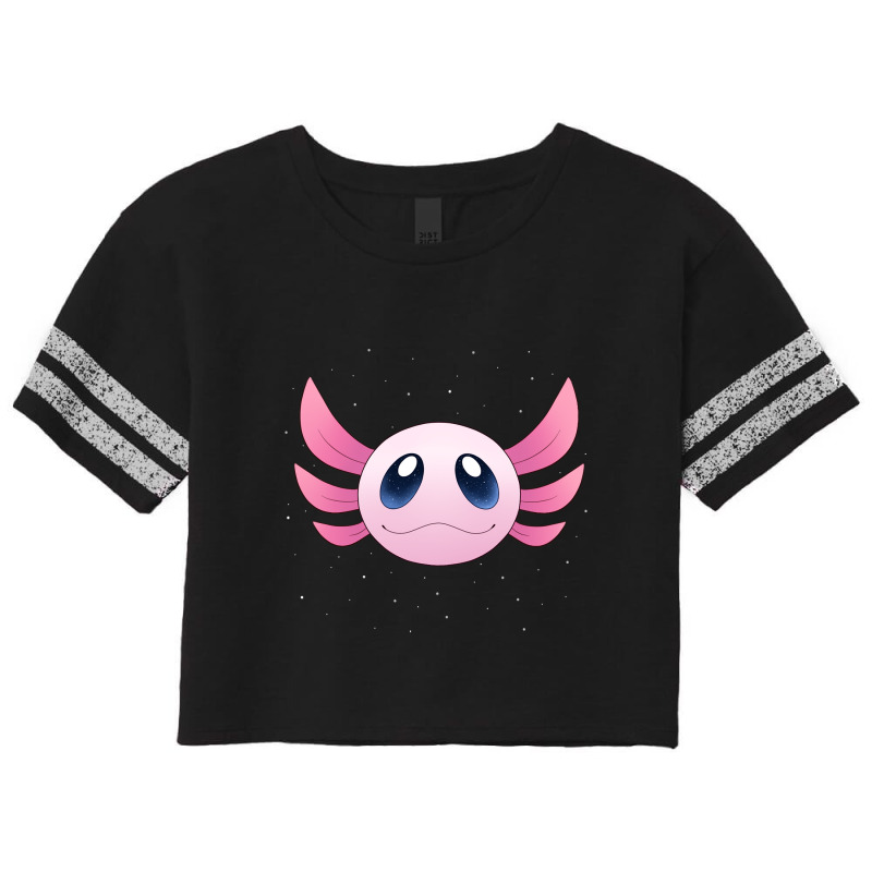 Cosmic Axolotl-6wf2q Scorecard Crop Tee by JessyTee01 | Artistshot