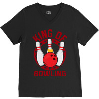 Bowling Bowl Champion King 542 Bowling Ball V-neck Tee | Artistshot