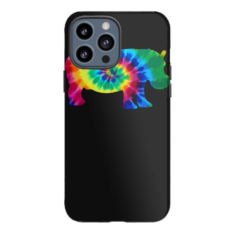 Hippopotamus Hippo Tie Dye Vintage Hippie Hippopotamus Lover 216 Hippo Iphone 13 Pro Max Case | Artistshot