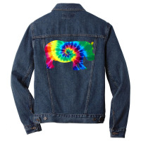 Hippopotamus Hippo Tie Dye Vintage Hippie Hippopotamus Lover 216 Hippo Men Denim Jacket | Artistshot