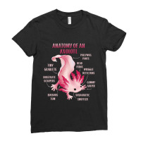 Cute Anatomy Of An Axolotl Ladies Fitted T-shirt | Artistshot