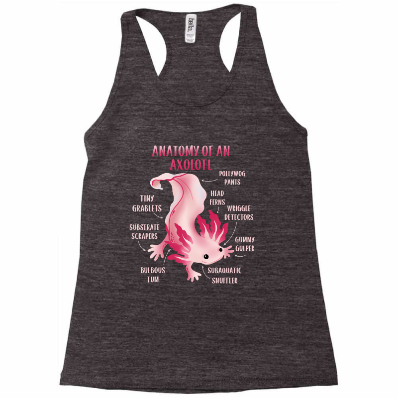 Cute Anatomy Of An Axolotl Racerback Tank by JessyTee01 | Artistshot