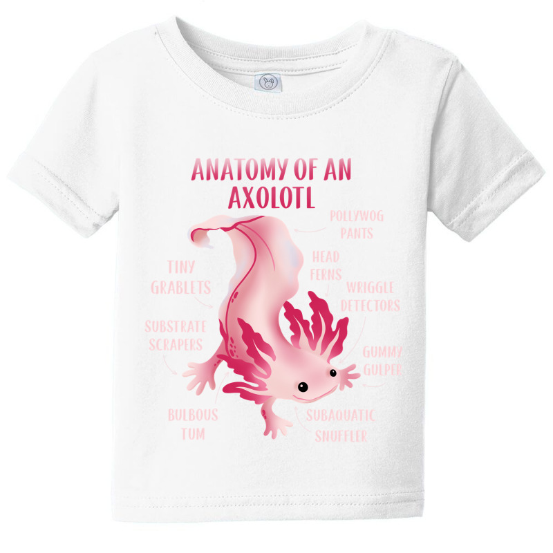 Cute Anatomy Of An Axolotl Baby Tee by JessyTee01 | Artistshot