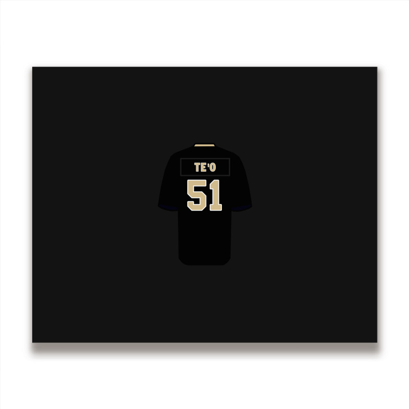 Manti Te'o Jersey Metal Print Horizontal | Artistshot