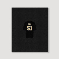 Manti Te'o Jersey 1 Portrait Canvas Print | Artistshot