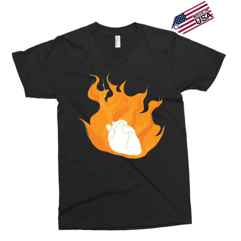 Heart On Fire Exclusive T-shirt by JOHNCOLLIER | Artistshot