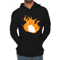 Heart On Fire Lightweight Hoodie | Artistshot