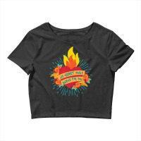 My Heart Burns Crop Top | Artistshot