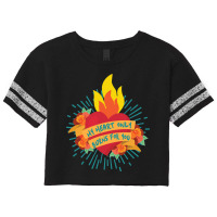 My Heart Burns Scorecard Crop Tee | Artistshot