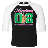 J15 Nineteen 08 Founder's Day Aka Women Hand Sign Tank Top Toddler 3/4 Sleeve Tee | Artistshot