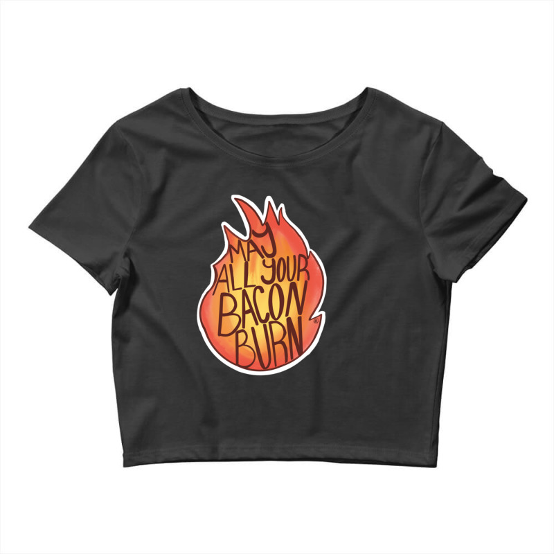 Calcifer Quote Crop Top by JOHNCOLLIER | Artistshot