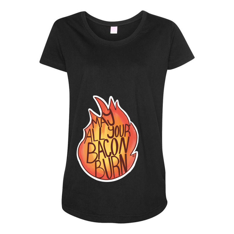 Calcifer Quote Maternity Scoop Neck T-shirt by JOHNCOLLIER | Artistshot