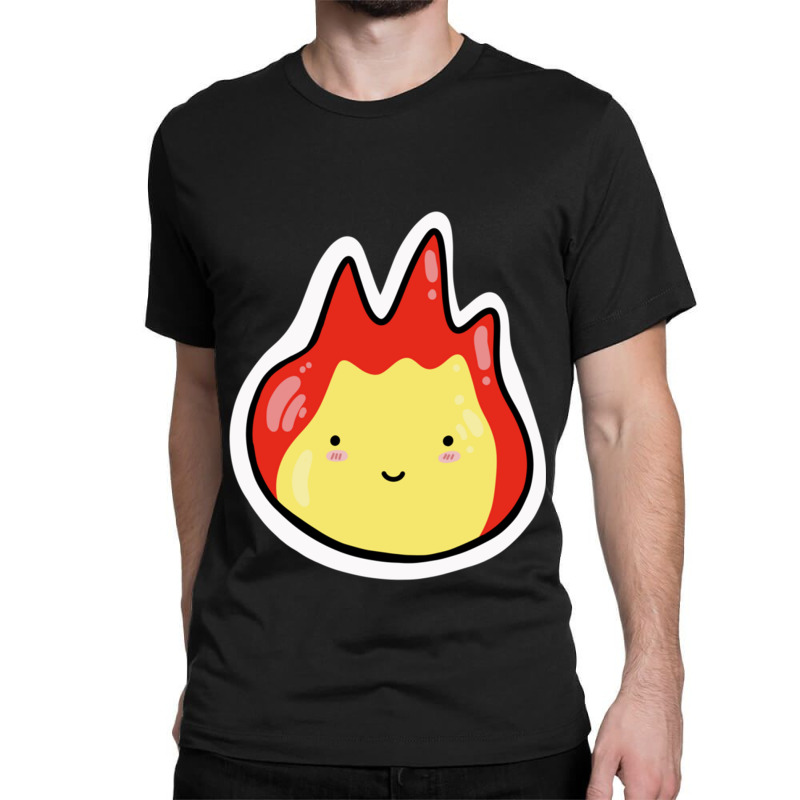 Chibi Calcifer Classic T-shirt by JOHNCOLLIER | Artistshot