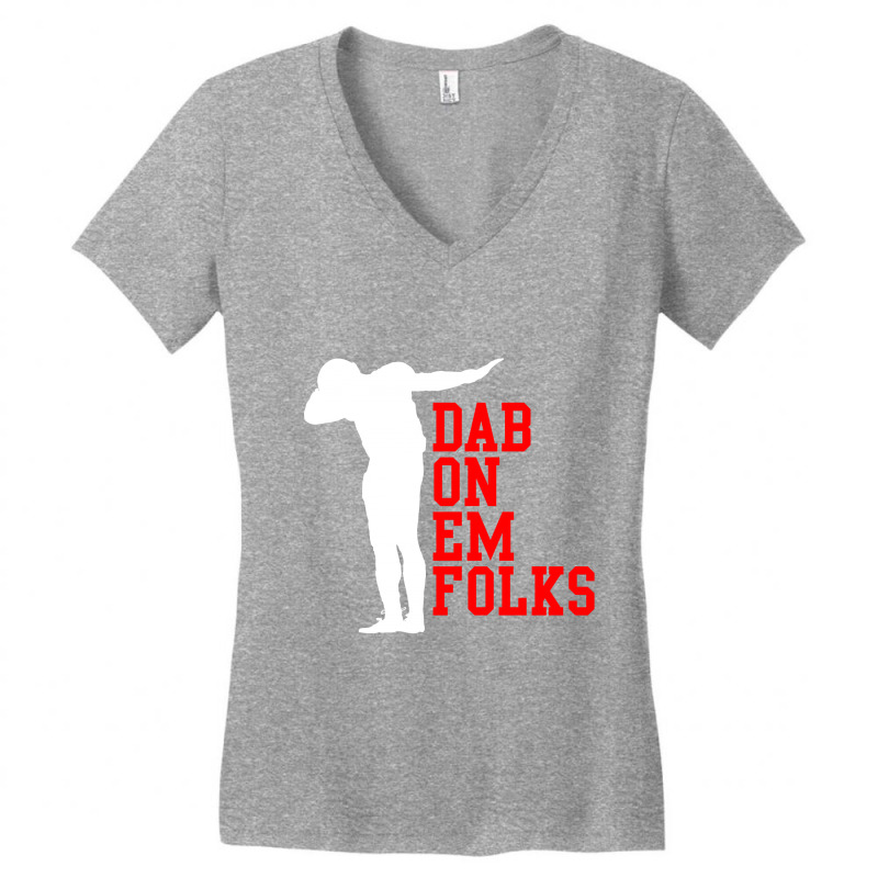 AGR Cam Newton - Dab On Them Folks Ladies' Cotton LS T-Shirt in