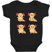 Golden Albino Axolotl  Yellow Axolotl Baby Bodysuit | Artistshot