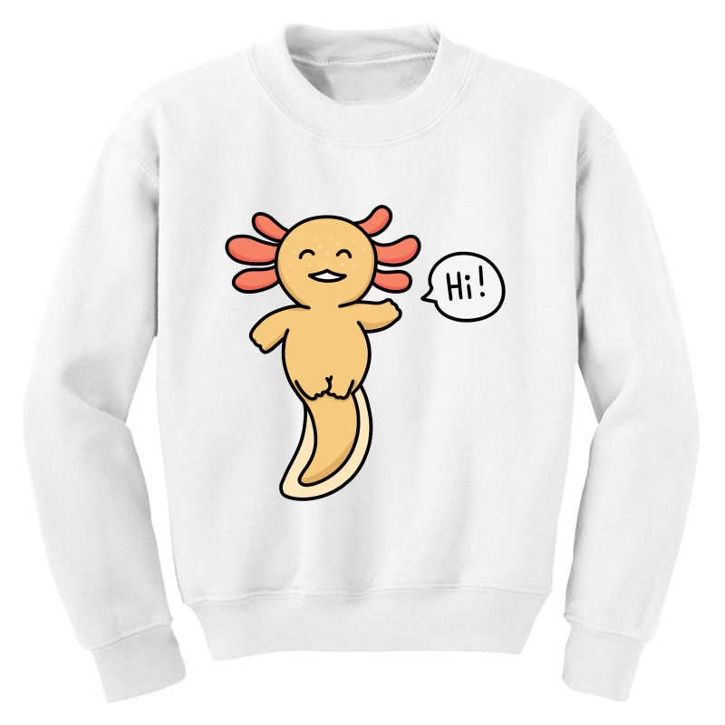 Golden Albino Axolotl (yellow Axolotl) Saying Youth Sweatshirt by JessyTee01 | Artistshot