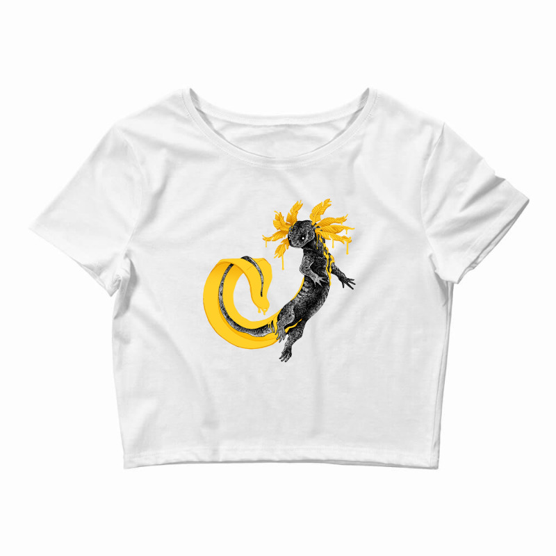 Golden Axolotl Crop Top by JessyTee01 | Artistshot