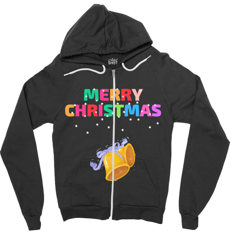 Christmas Bell Christmas Bell Ladies Fitted Zipper Hoodie | Artistshot