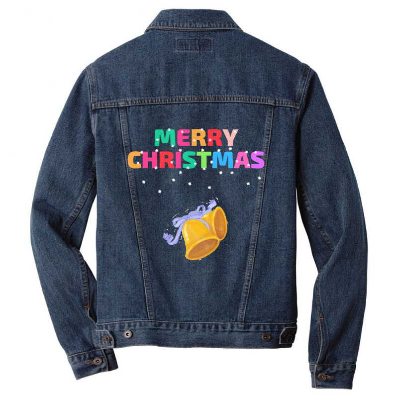 Christmas Bell Christmas Bell Ladies Fitted Men Denim Jacket | Artistshot