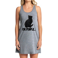 Ew People ... Black Cat Funny Pet Lover Men Dark Cat Tank Dress | Artistshot