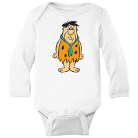 Flinstones Fred And Barney Long Sleeve Baby Bodysuit | Artistshot