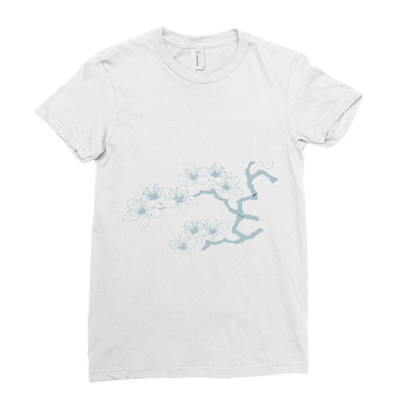 Carnation Flowers Subtle Fandom National Moon Day Ladies Fitted T-Shirt by cm-arts | Artistshot