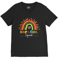 Espanol Squad Bilingual Spanish Teacher Back To School 2022 V-neck Tee | Artistshot