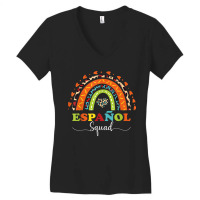 Espanol Squad Bilingual Spanish Teacher Back To School 2022 Women's V-neck T-shirt | Artistshot