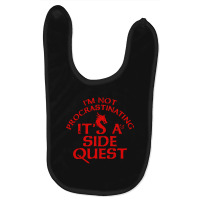 I'm Not Procrastinating It's A Side Quest Baby Bibs | Artistshot