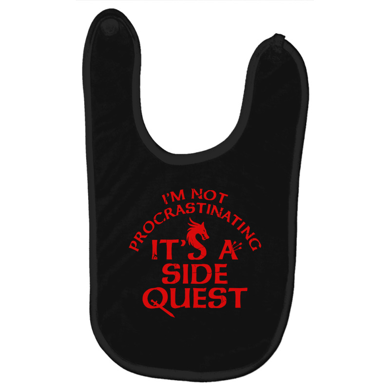 I'm Not Procrastinating It's A Side Quest Baby Bibs by Ableh Store | Artistshot