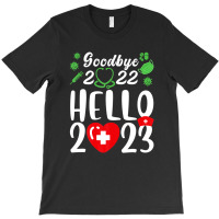 Good Bye 2022 Hello 2023 Happy New Year Christmas Nurse Life T-shirt | Artistshot