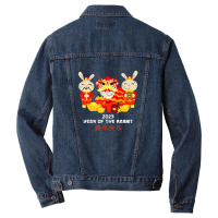 Zodiac Happy Chinese New Year Outfit Year Of The Rabbit 2023 Men Denim Jacket | Artistshot