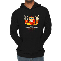 Zodiac Happy Chinese New Year Outfit Year Of The Rabbit 2023 Lightweight Hoodie | Artistshot