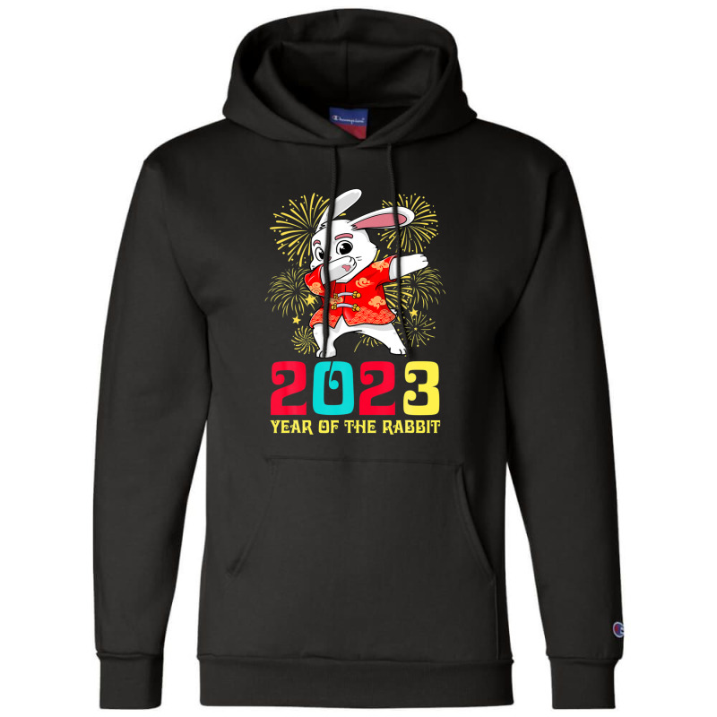 Dabbing Year Of The Rabbit Happy Chinese New Year 2023 Champion Hoodie | Artistshot