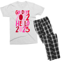 Goodbye 2022 Hello 2023 Happy New Year Pyjama Funny Men's T-shirt Pajama Set | Artistshot