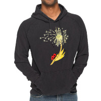 Dandelion Seeds Ladybug For Gardener Herbalist Vintage Hoodie | Artistshot